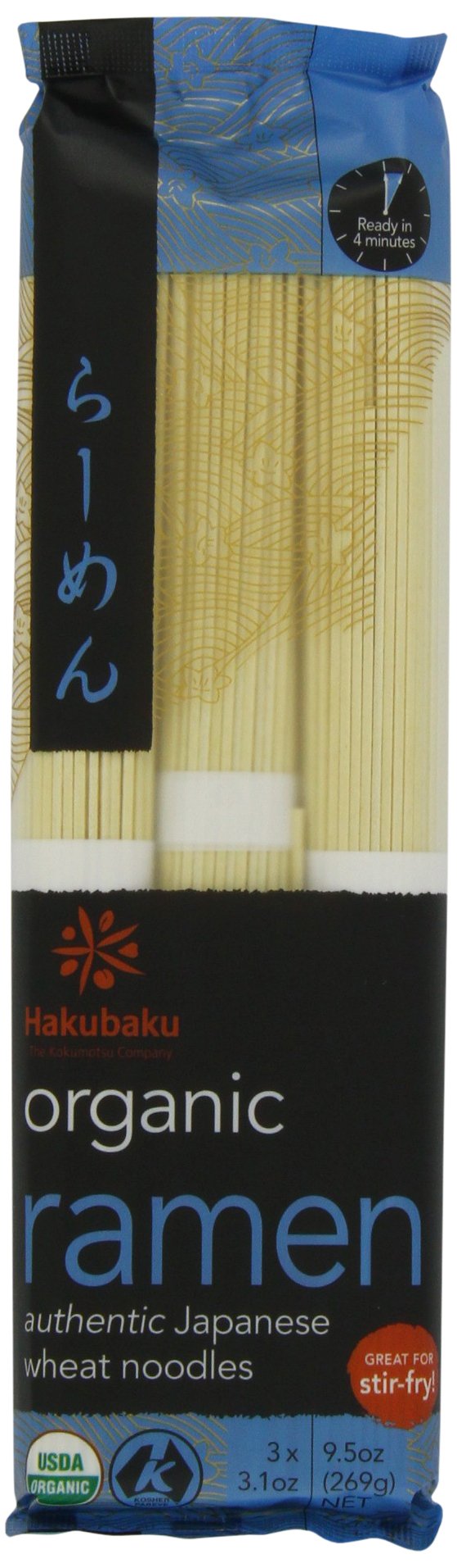 Hakubaku Organic Ramen Noodles, 9.52 Ounce -- 8 Per Case