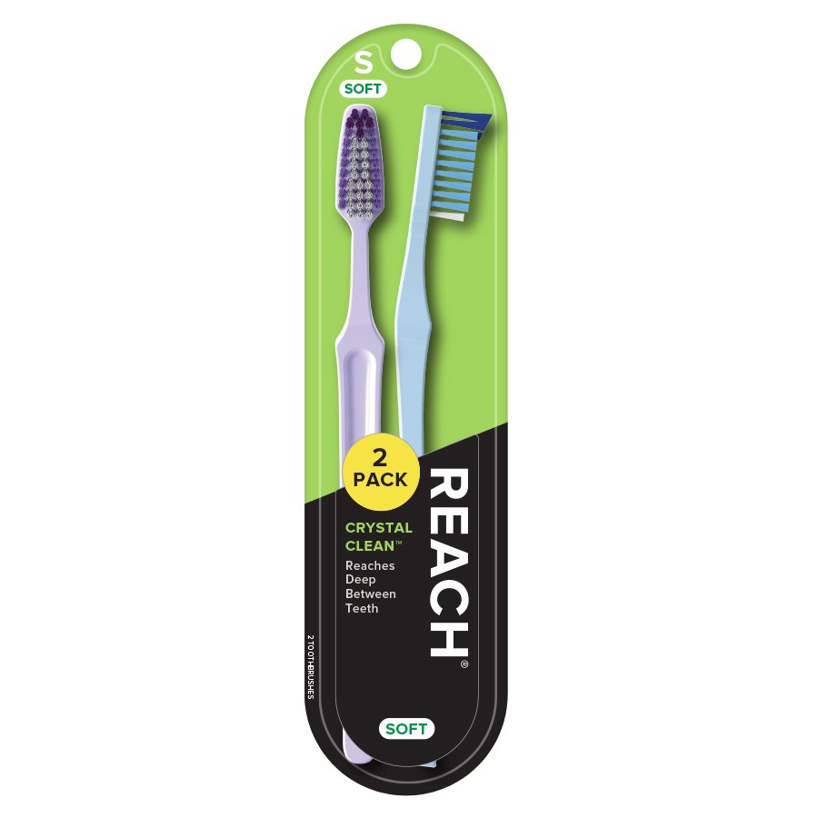 Reach Crystal Clean Soft Value Pack Toothbrushes