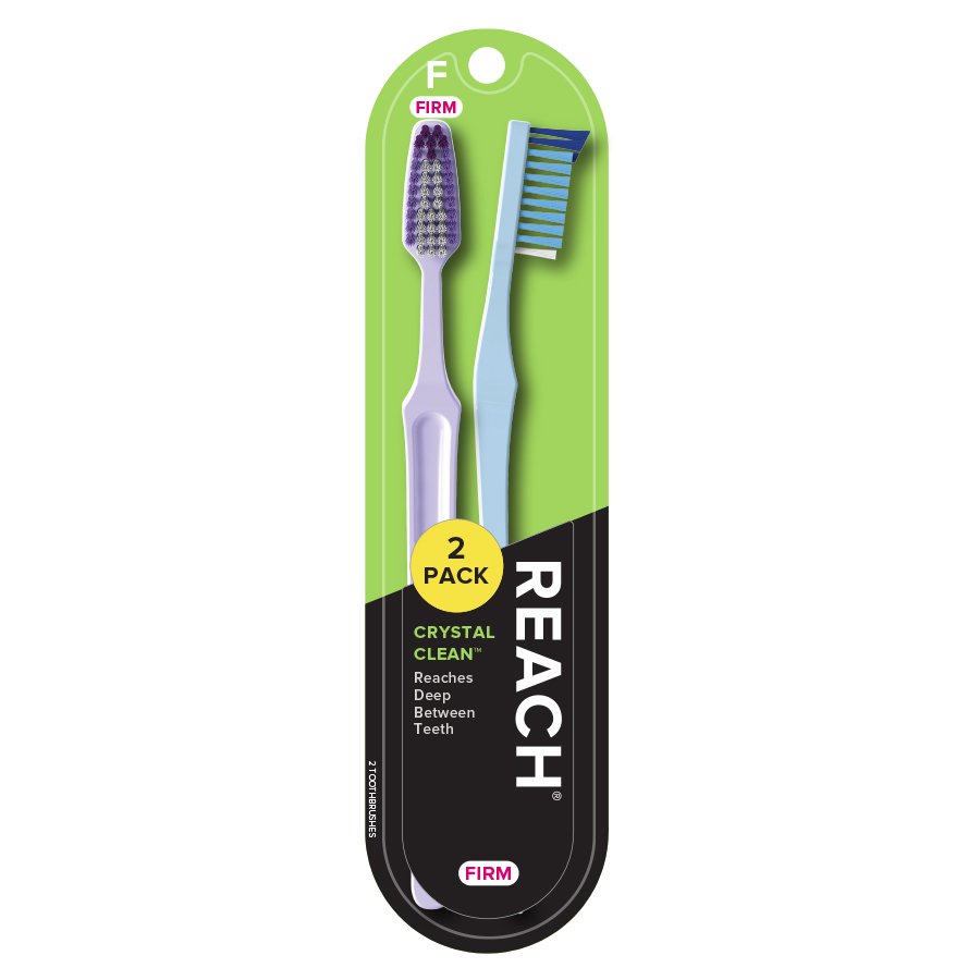 Reach Crystal Clean Firm Value Pack Adult Toothbrushes