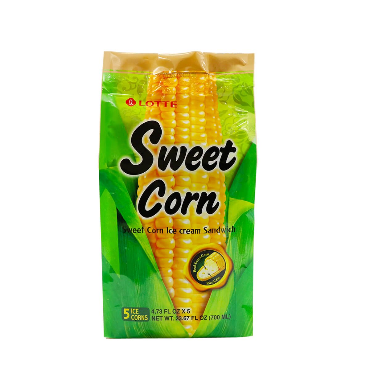 Lotte Sweet Corn Ice Cream Waffle 5pk