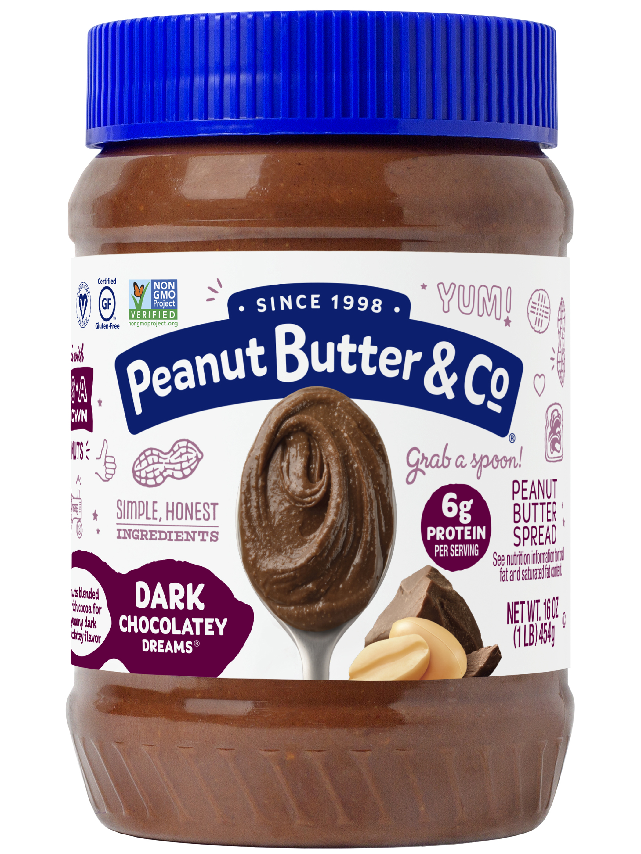 Peanut Butter & Co Spread, Dark Chocolate Dreams, 16 Oz (454 G)