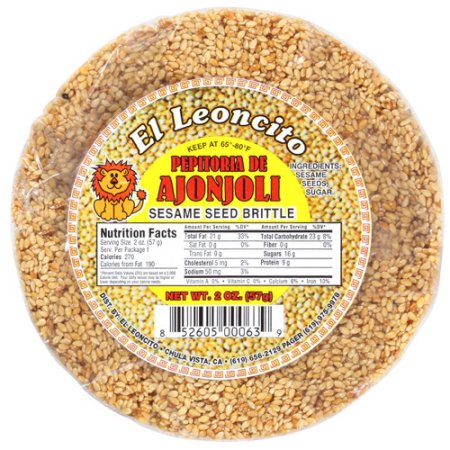 El Leoncito Super Leon Pepitoria Ajonjoli Palanqueta