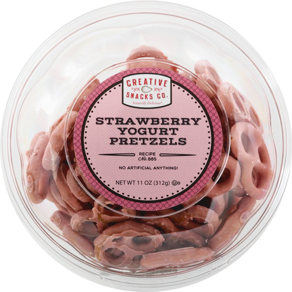 Creative Snacks Pretzels, Strawberry Yogurt 11 Oz