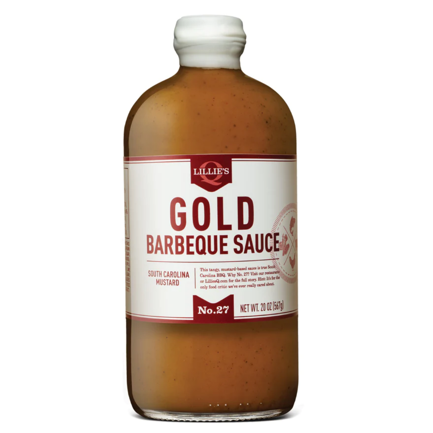 Lillie's Q Gold Barbeque Sauce South Carolina Mustard 20 Oz
