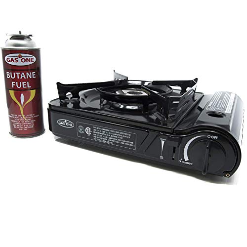 GasOne GS-3800DF Brass Head Burner With Dual Spiral Flame 11 000 BTU Portable Stove
