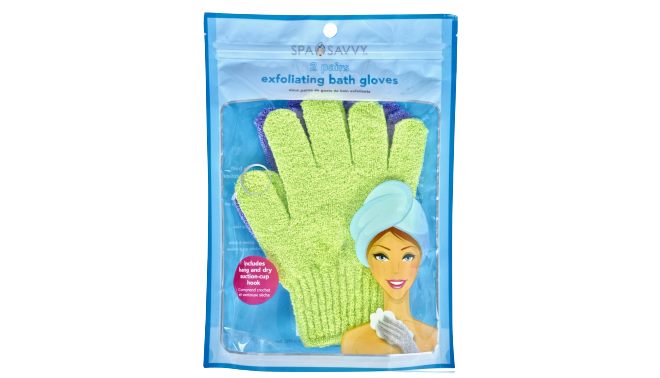 Spa savvy Exfoliating Bath Gloves