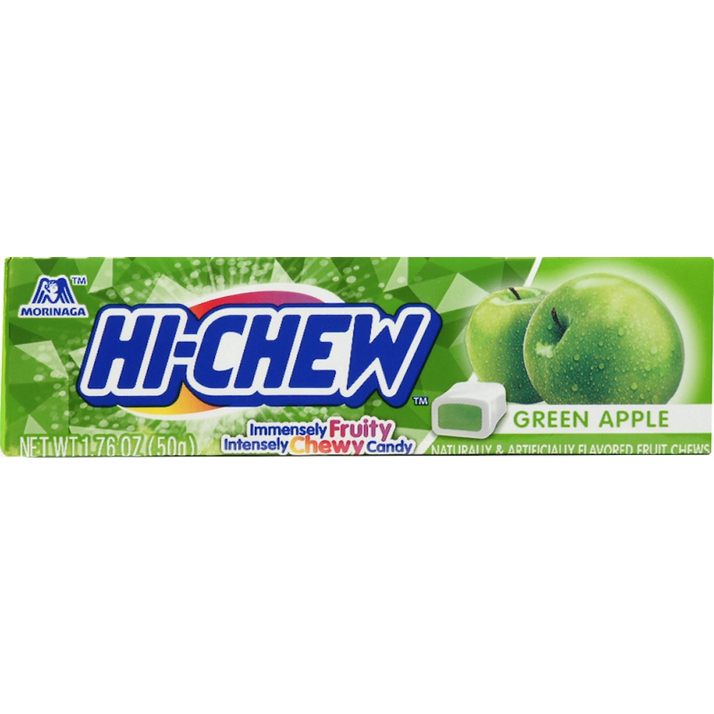 Hi-Chew Fruit Chews Green Apple Chewy Candy 50g