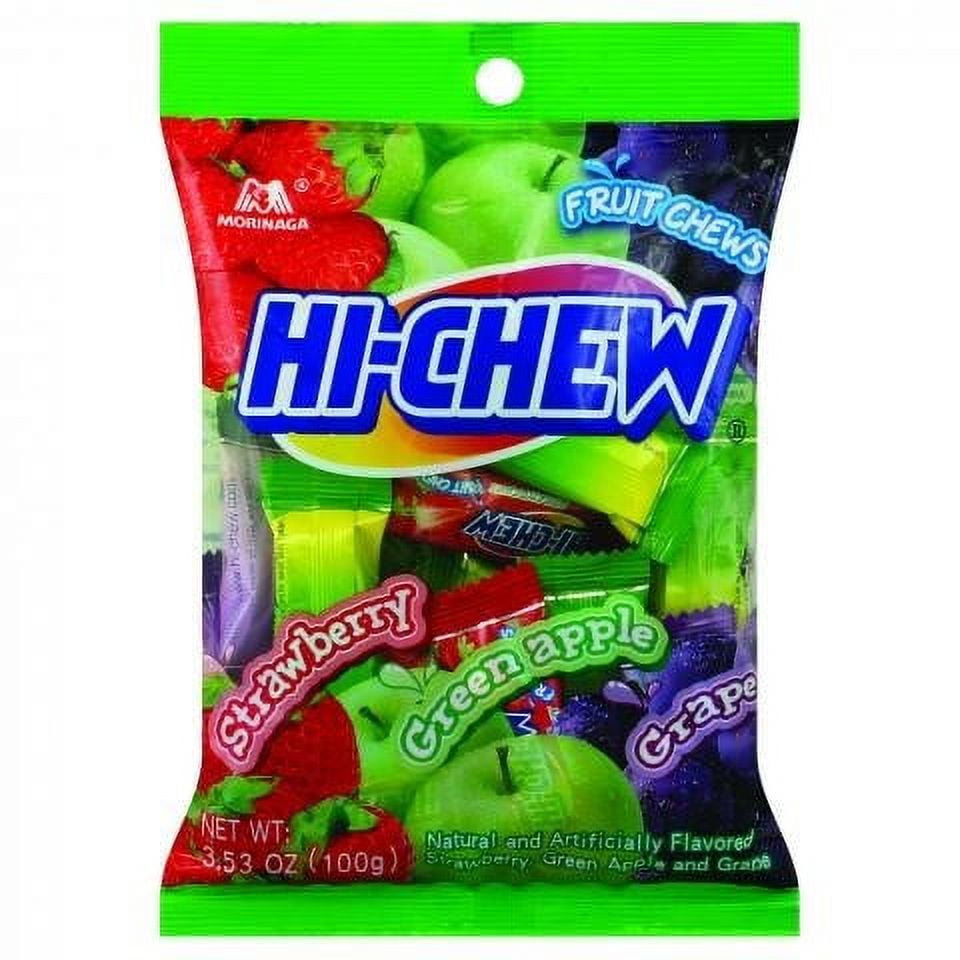 Hi Chew Fruit Chews, Strawberry, Green Apple, Orange