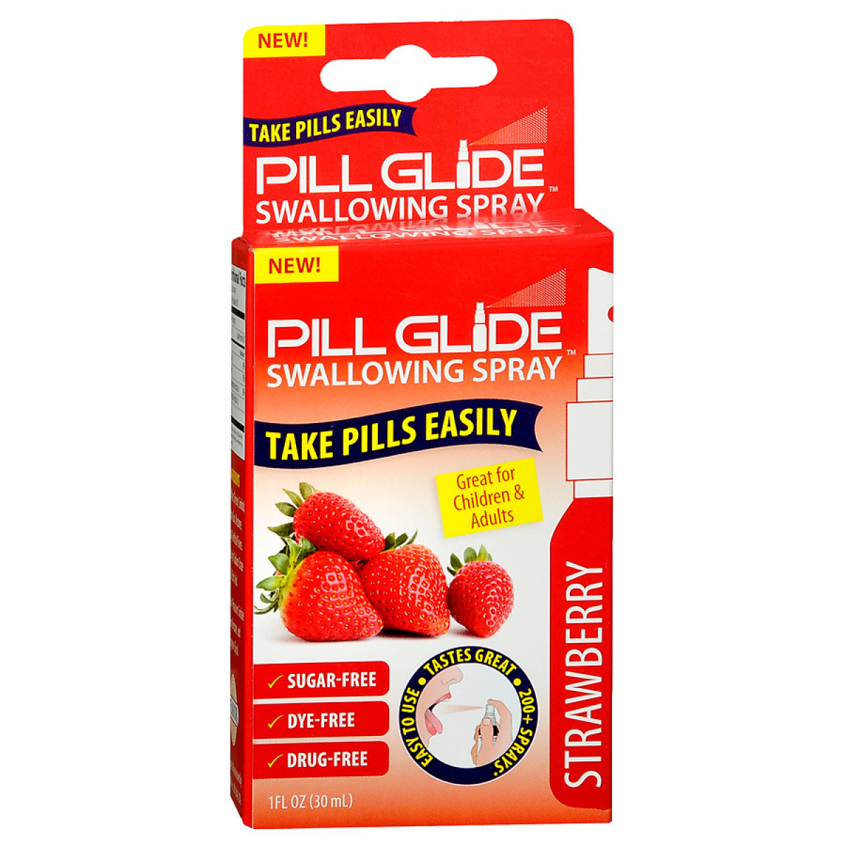 Pill Glide Spray – Strawberry Flavor 1oz 1 Fl Oz