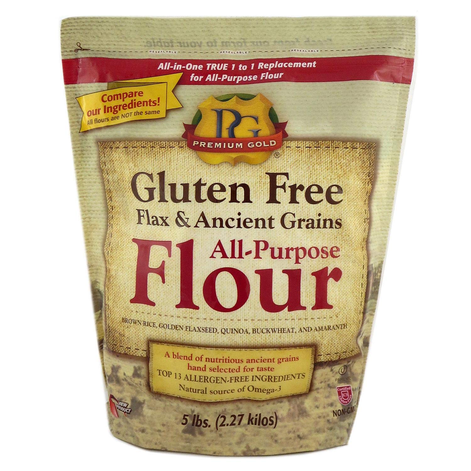 Premium Gold All-Purpose Flour, Flax And Whole Grain, 2 Pound
