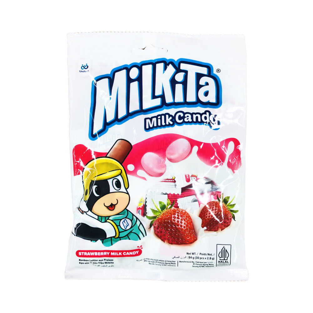 Unican Milkita Candy, Strawberry Milk