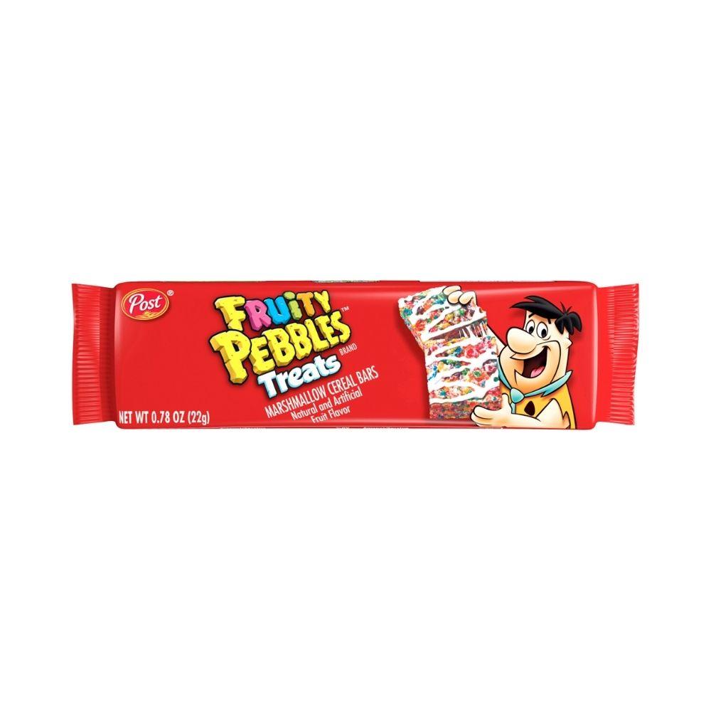 Fruity Pebbles Post Treats Marshmallow Cereal Bars 0.78 Oz. Wrapper