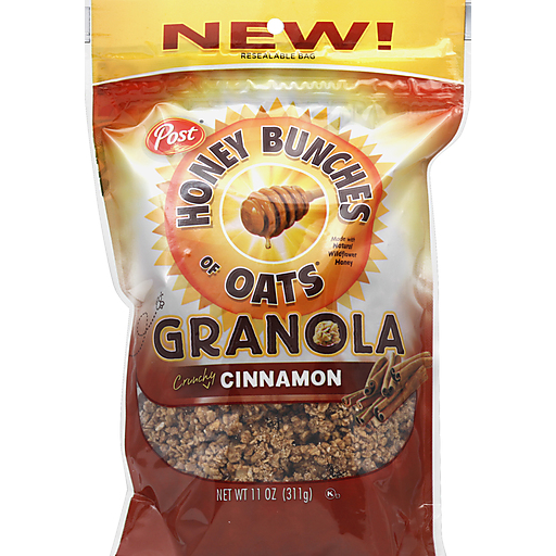 Honey Bunches Post Of Oats Crunchy Cinnamon Granola 11 Oz