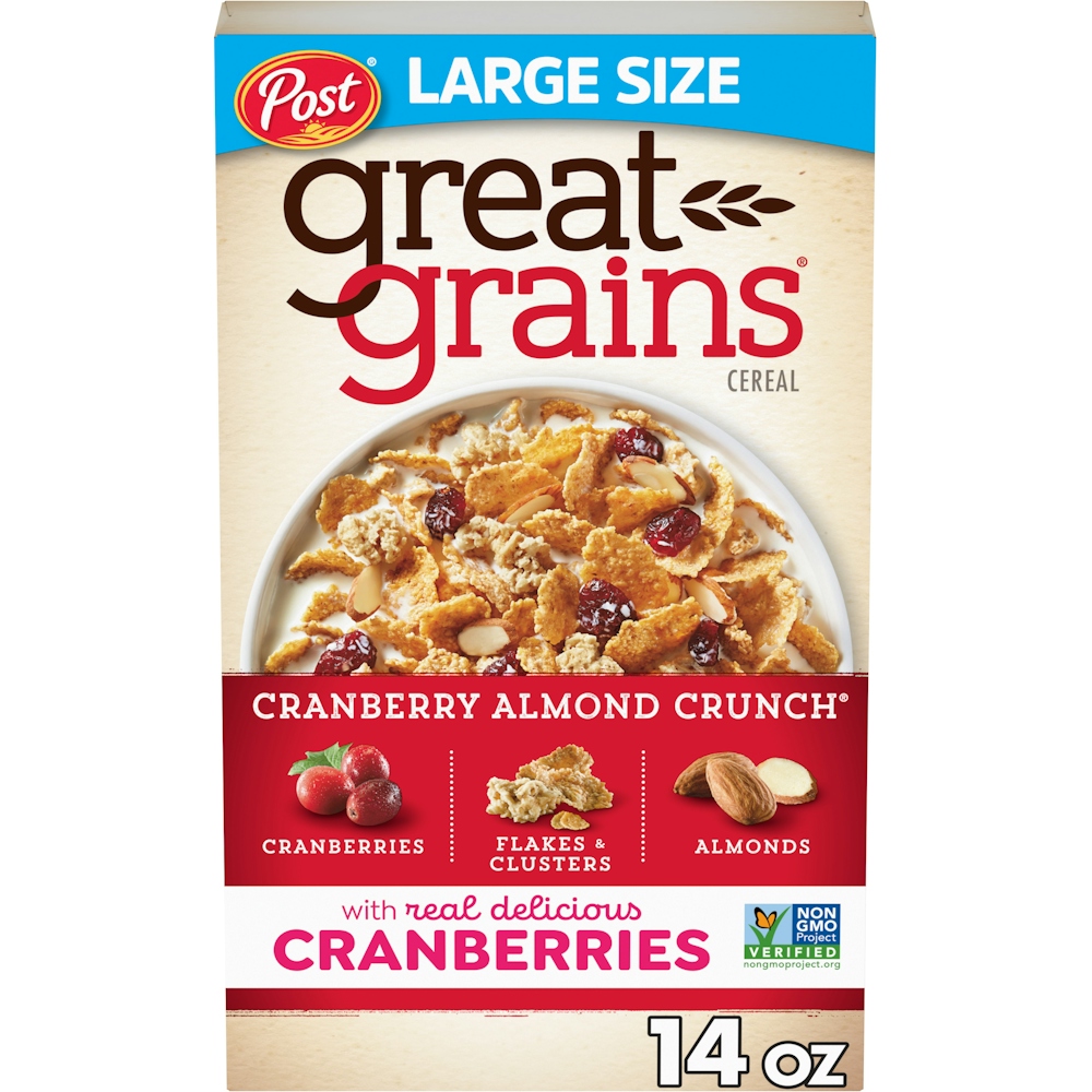 Great Grains Post Cranberry Almond Crunch Whole Grain Cereal 14