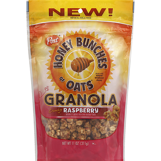 Honey Bunches Post Of Oats Crunchy Raspberry Granola, 11 Oz