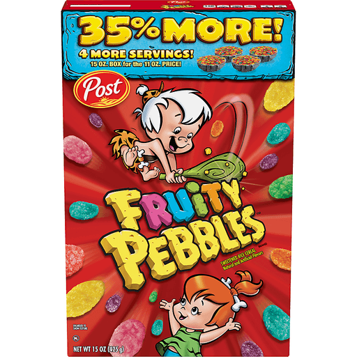 Post Foods Llc Fruity Pebbles Sweetened Rice Cereal 15 Oz. Box