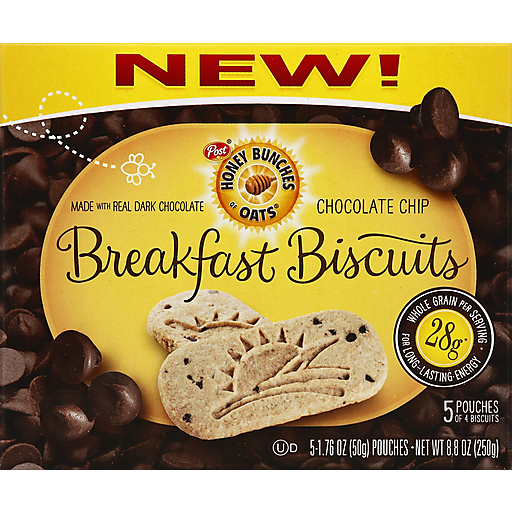 Honey Bunches Of Oats, Breakfast Biscuits, Chocolate Chip
