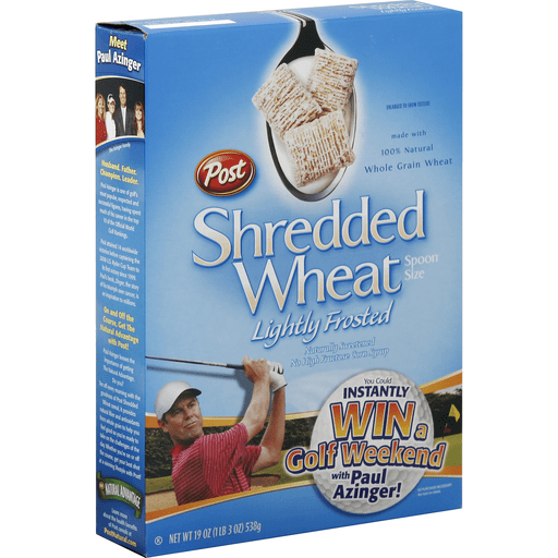 Shredded Wheat Cereal, Lightly Frosted, Spoon Size
