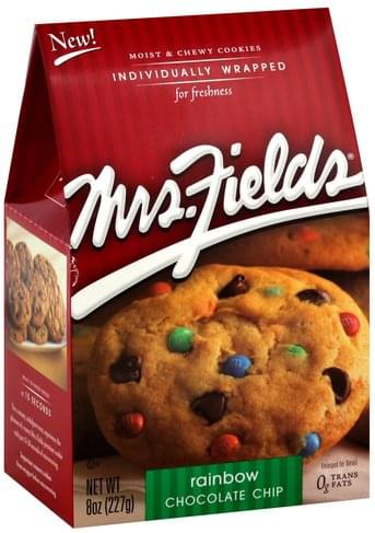 Mrs Fields Moist & Chewy, Rainbow Chocolate Chip Cookies - 8 Oz