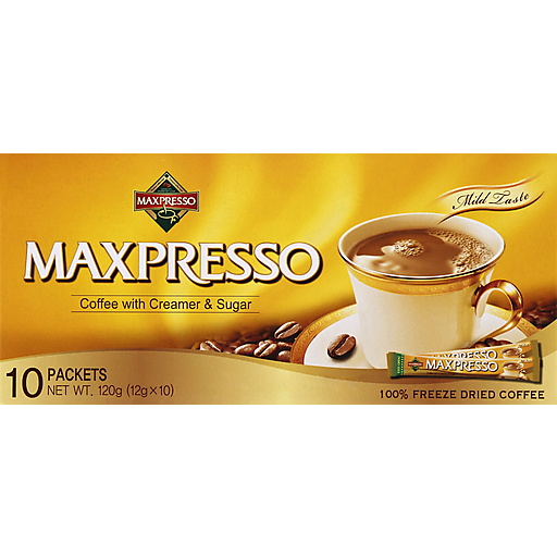 Maxpresso Coffee With Creamer Sugar
