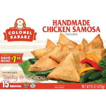 Colonel Kebab Col Kab Chicken Samosa 1 Lb