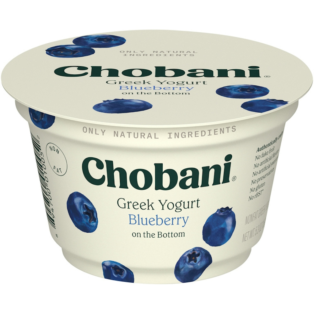 Chobani Blueberry On The Bottom Nonfat Greek Yogurt - 5.3oz