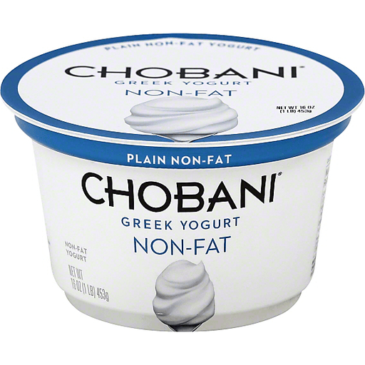 Chobani Plain Non Fat Greek Yogurt - 16oz