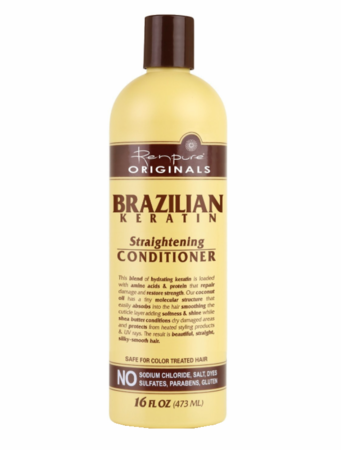 Renpure Originals Conditioner, Straightening, Brazilian Keratin