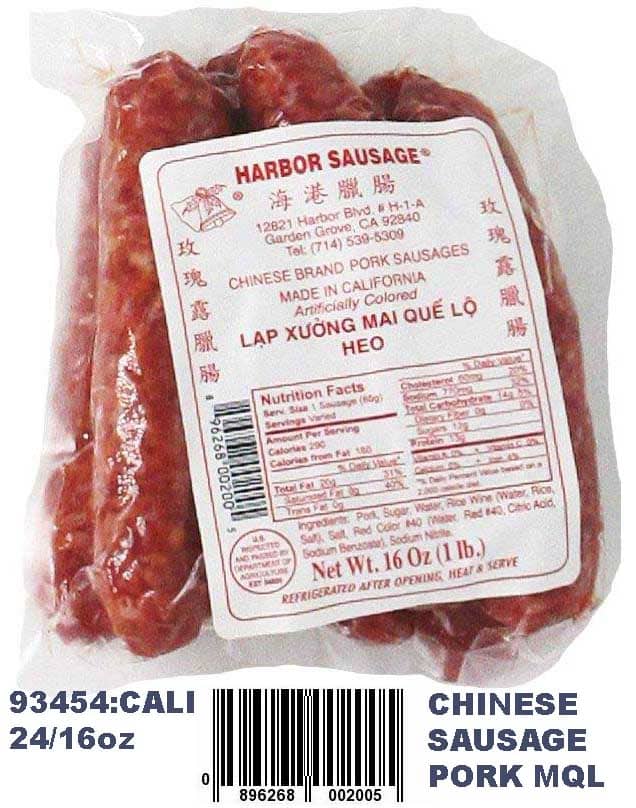 Harbor Sausage Chinese Brand Pork Sausages