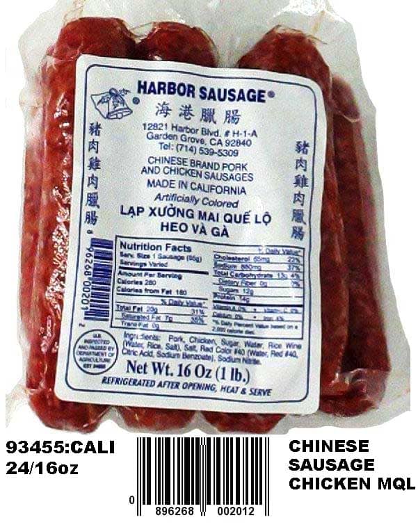 Harbor Sausage Chinese Brand Pork And Chicken Sausages