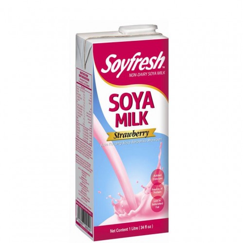 Soyfresh Soya Milk Strawberry 1l