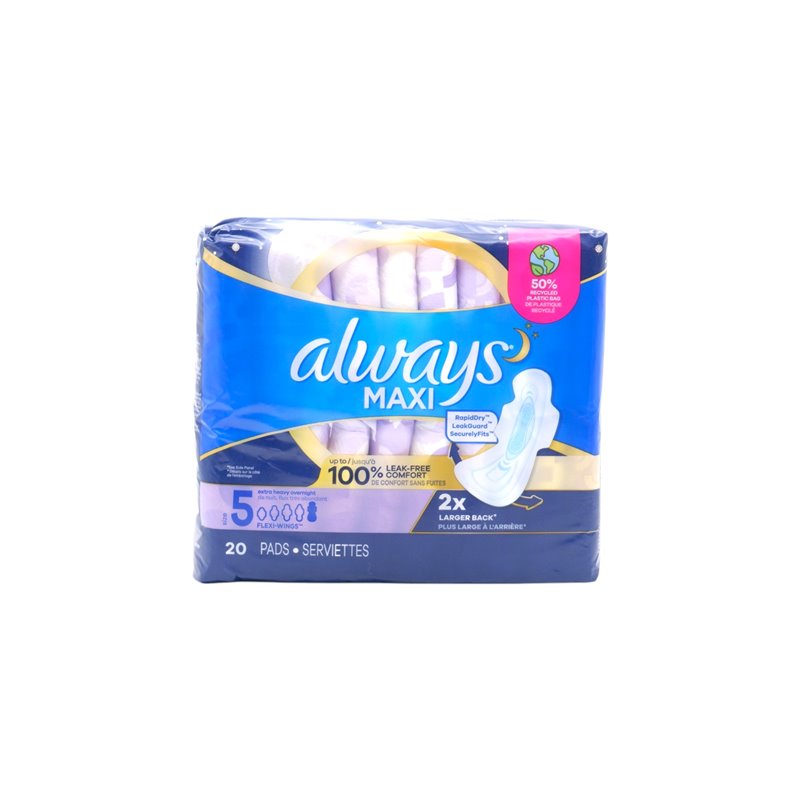Always Maxis Size 5 6-20's