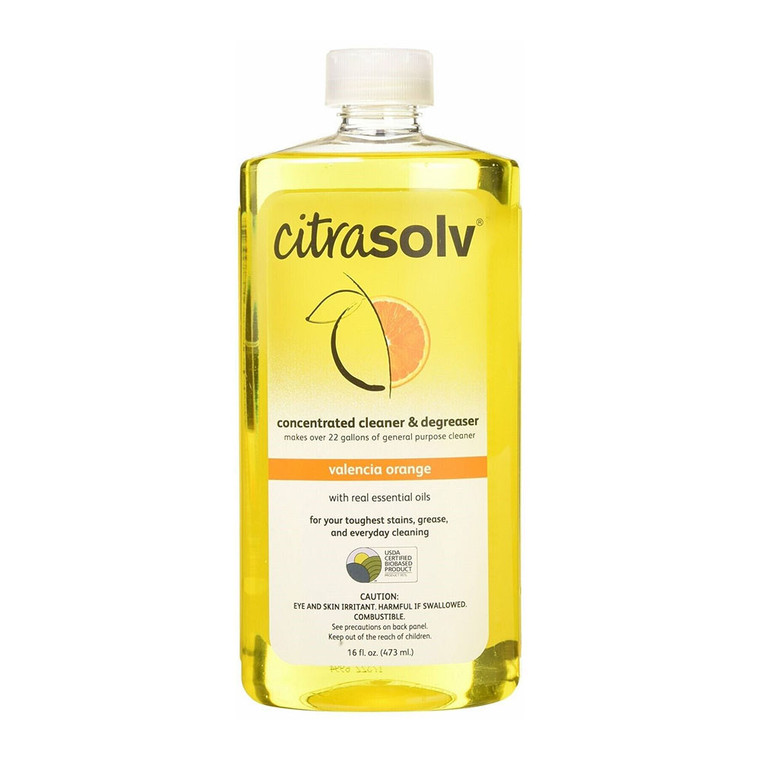 Citra Solv Concentrate Cleaner & Degreaser Valencia Orange, 16 Oz