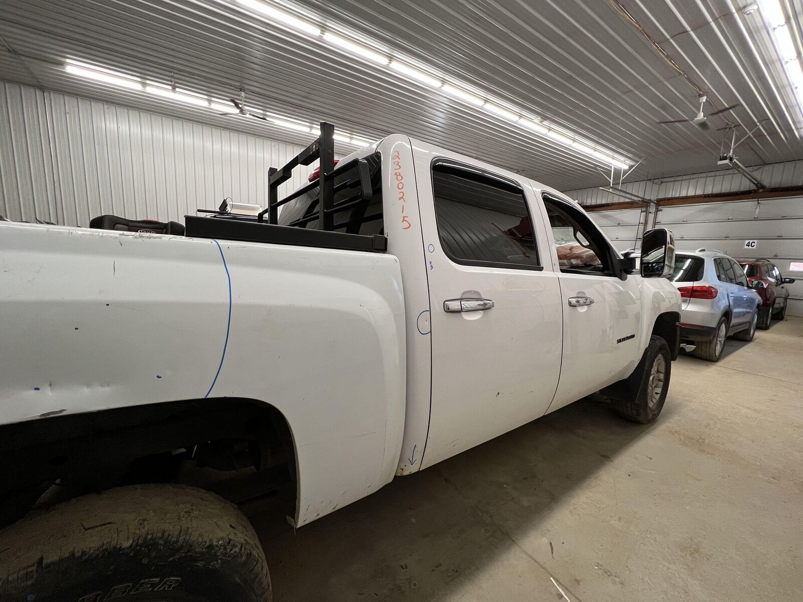 07-13 Chevy Silverado 1500 Passenger Right Rear Side Door Assy Summit White 8624