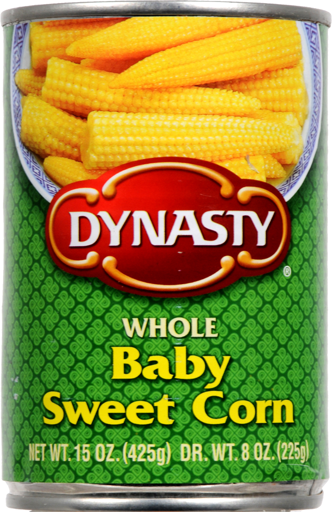 Dynasty Whole Baby Sweet Corn, 15 Oz