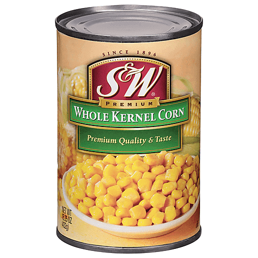 S&W Corn, Whole Kernel, Premium 15.25 Oz