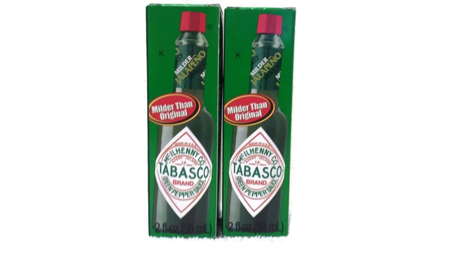 Tabasco Green Jalapeño Pepper Sauce 2 Fl. Oz. Box