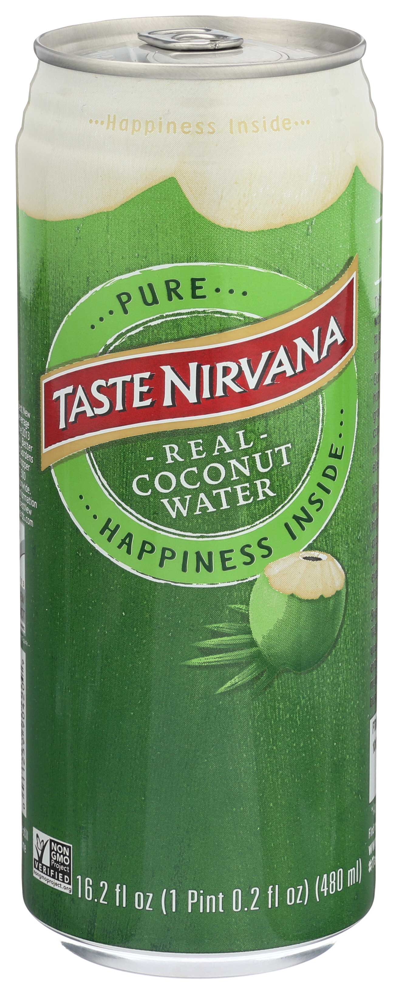 Taste Nirvana Real Coconut Water In Can, 16.2 Oz