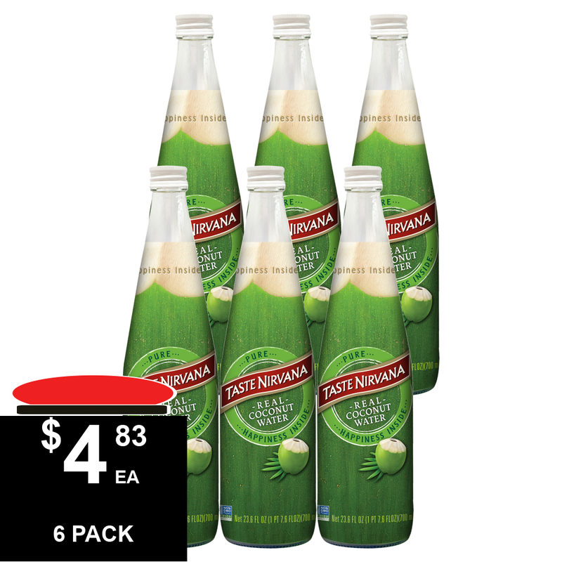 Taste Nirvana Real Coconut Water, 23.6 Fl Oz