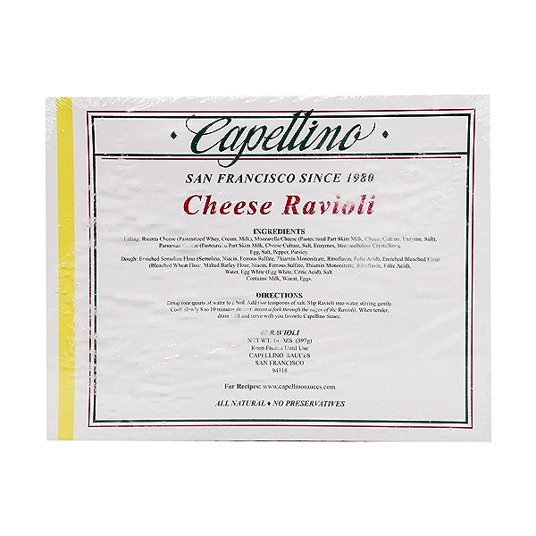 Cheese Ravioli At