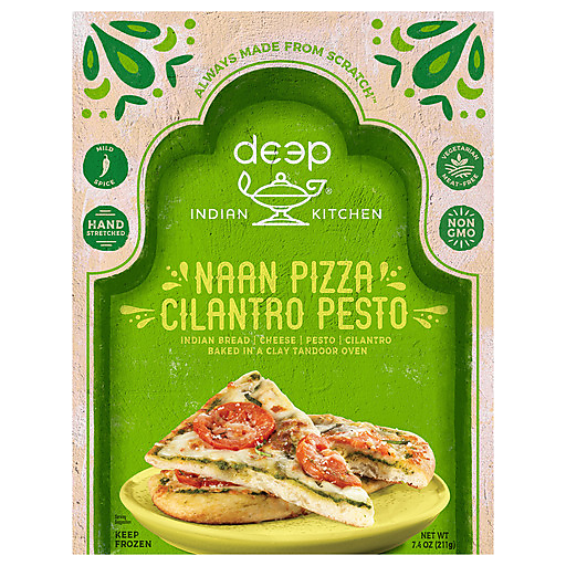 Deep Indian Kitchen Tandoor Chef The Original Naan Pizza Cilantro Pesto