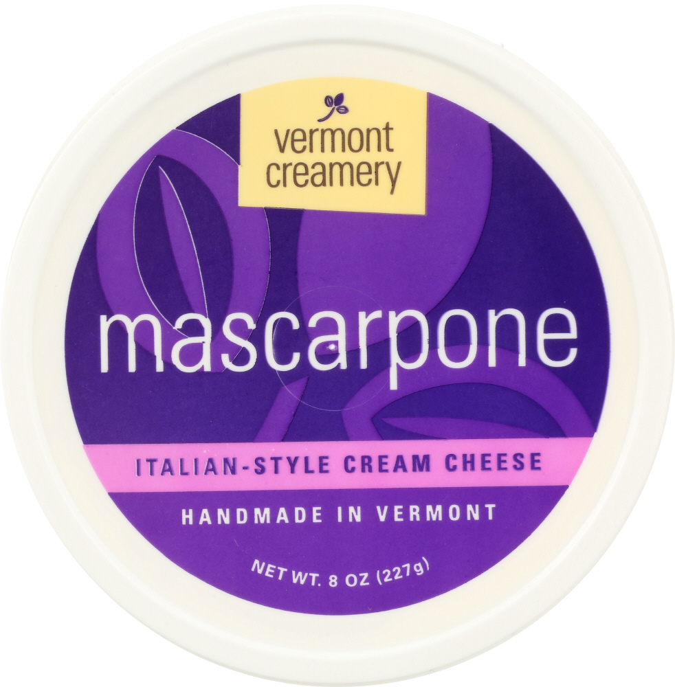 Vermont Creamery Mascarpone Italian-Style Cream Cheese 8 Oz. Tub