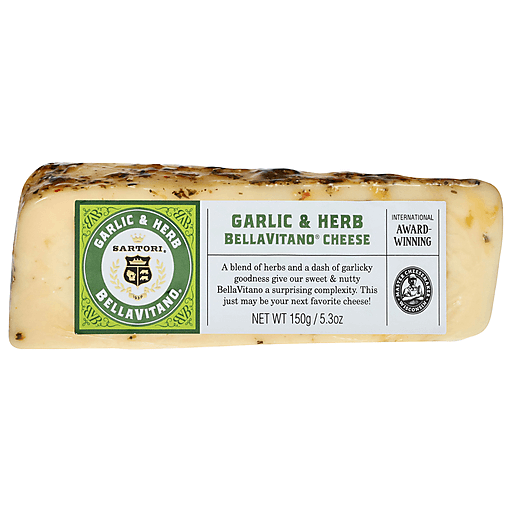 Sartori BellaVitan Garlic & Herb Cheese Wedge