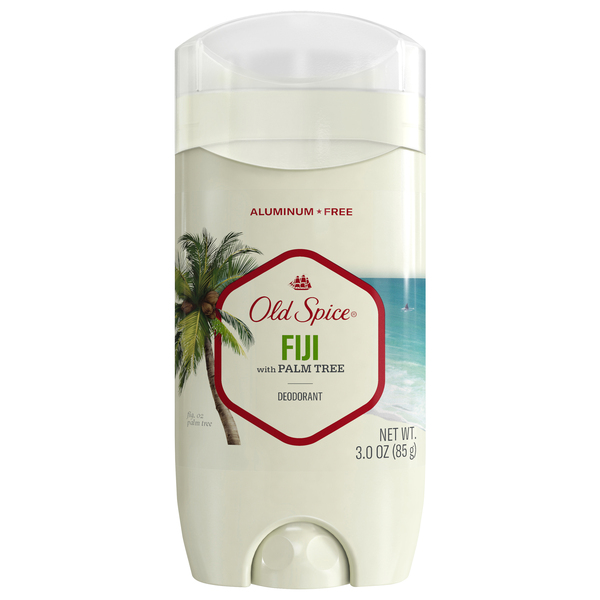 Old Spice Deodorant, Aluminum Free, Fiji With Palm Tree 3 Oz