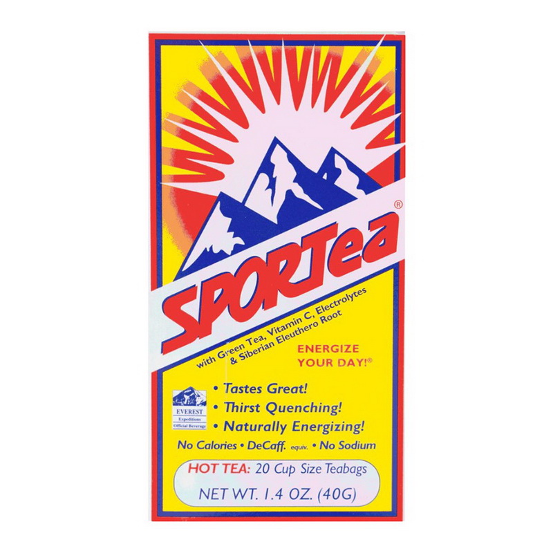 SPORTea Hot 20 Cup Size Teabags 1.4 Oz