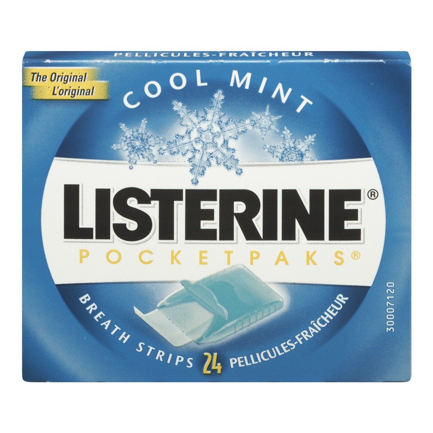 Breath Strips Listerine Pocketpaks 0.1 Oz. Cool Mint Flavor (CT/12)