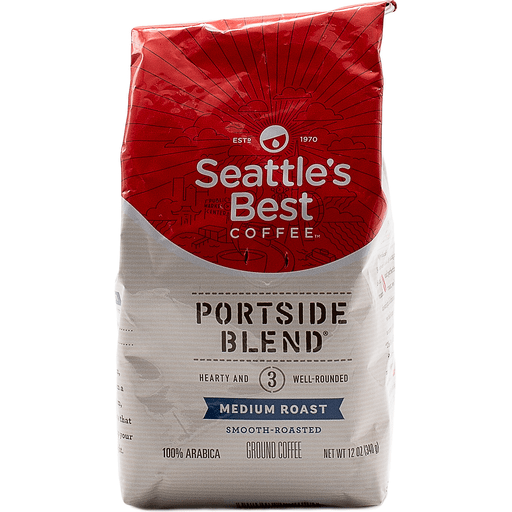 Seattle's Best Port Side Blend Ground Coffee, Medium Roast, 12 Oz Bag