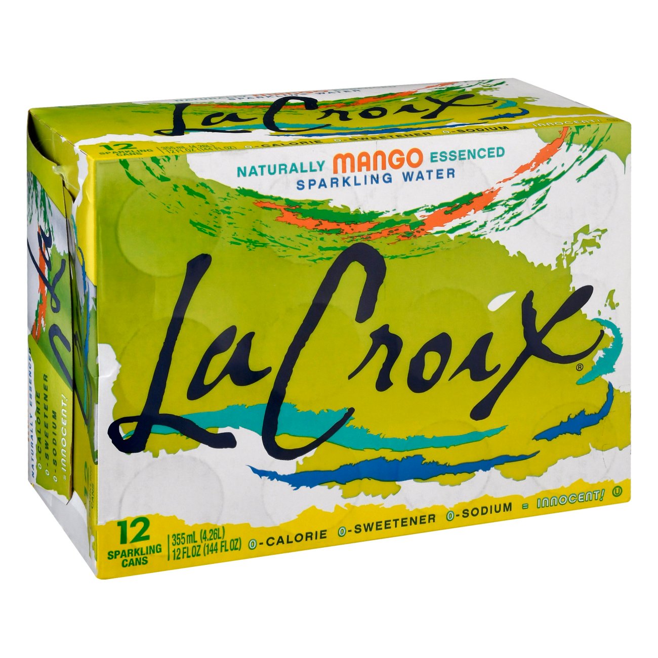 LaCroix Mango Sparkling Water 12-12 Fl Oz Cans Box
