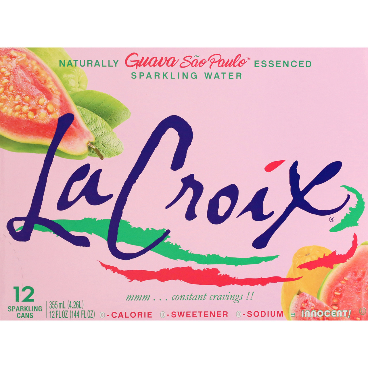 LaCroix Guava Sao Paulo Sparkling Water 12 Pack 12oz Cans