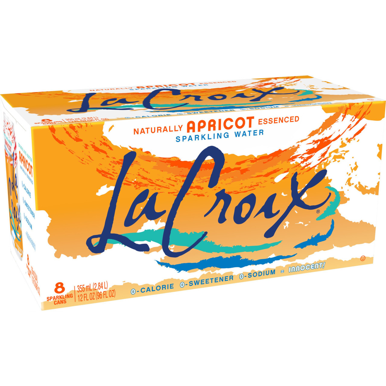 LaCroix Apricot Sparkling Water 8 - 12 Fl Oz Cans